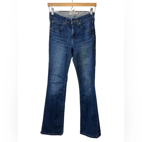 ARIAT | denim blue jeans 26 R 26R Pennsylvania real Ballary boot - Picture 1 of 5